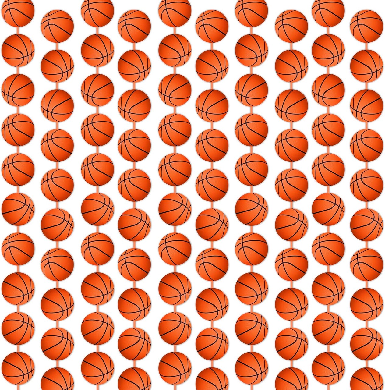 100 Pcs Basketball Garland for Party Banners Sports Theme Party Hanging Decorations Basketball Paper Garland Basketball Birthday Party Slam Dunk Party March Madness Party Decoration